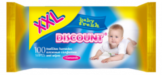 Влажные салфетки для детей с экстрактом ромашки 100шт